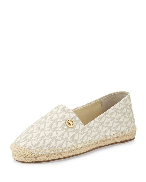 michael michael kors kendrick pebbled leather espadrille|Michael Kors espadrille flats.